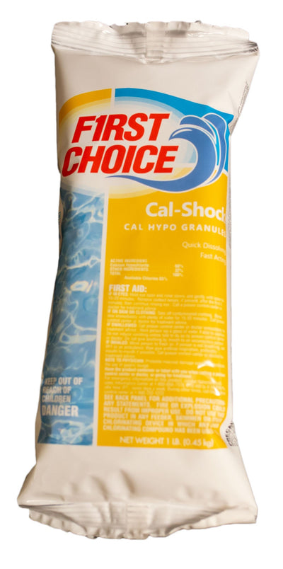 First Choice Cal-Shock - Calcium Hypochlorite, 1 lb Bag